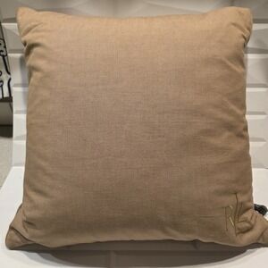 Ralph Lauren Beige Down Fill  Accent Throw Pillow Monogram RLL 18x18